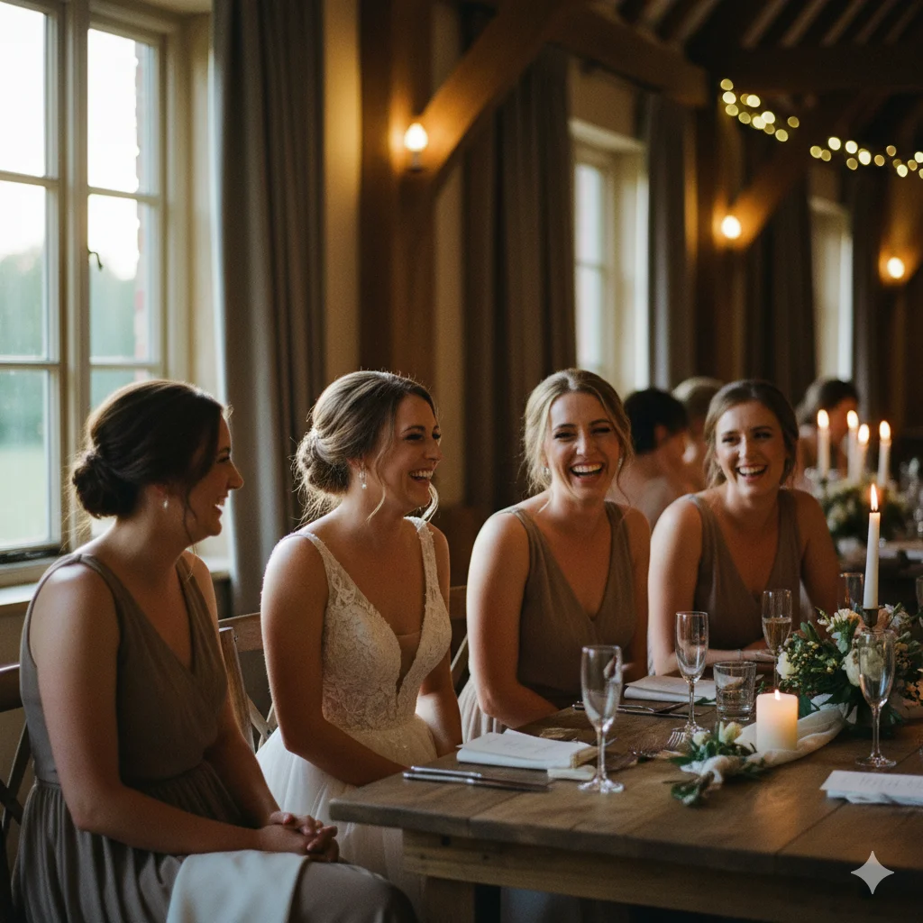 bride and bridesmaids